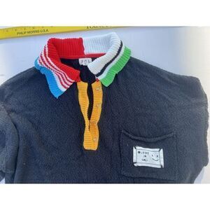 POL Womens Sweater Size‎ S Oversized Multicolor Hooks Cali Love